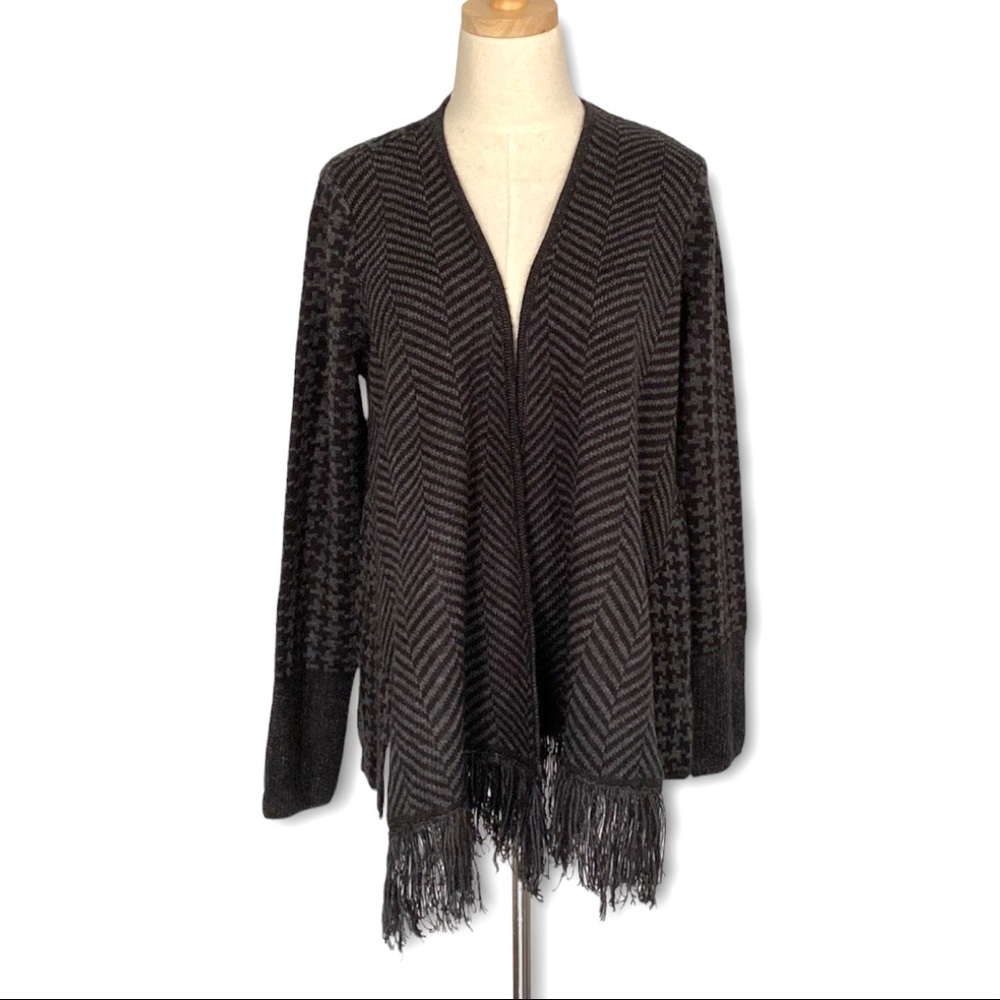 THAKOON Fringe Open Cardigan Size M NWT